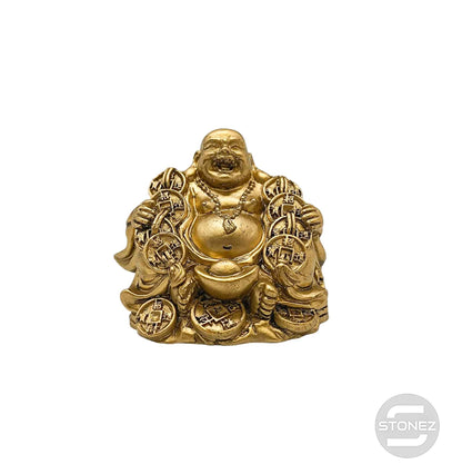 600102420 Figura En Resina Buda Feliz 5x6 Cms Aprox - stonez