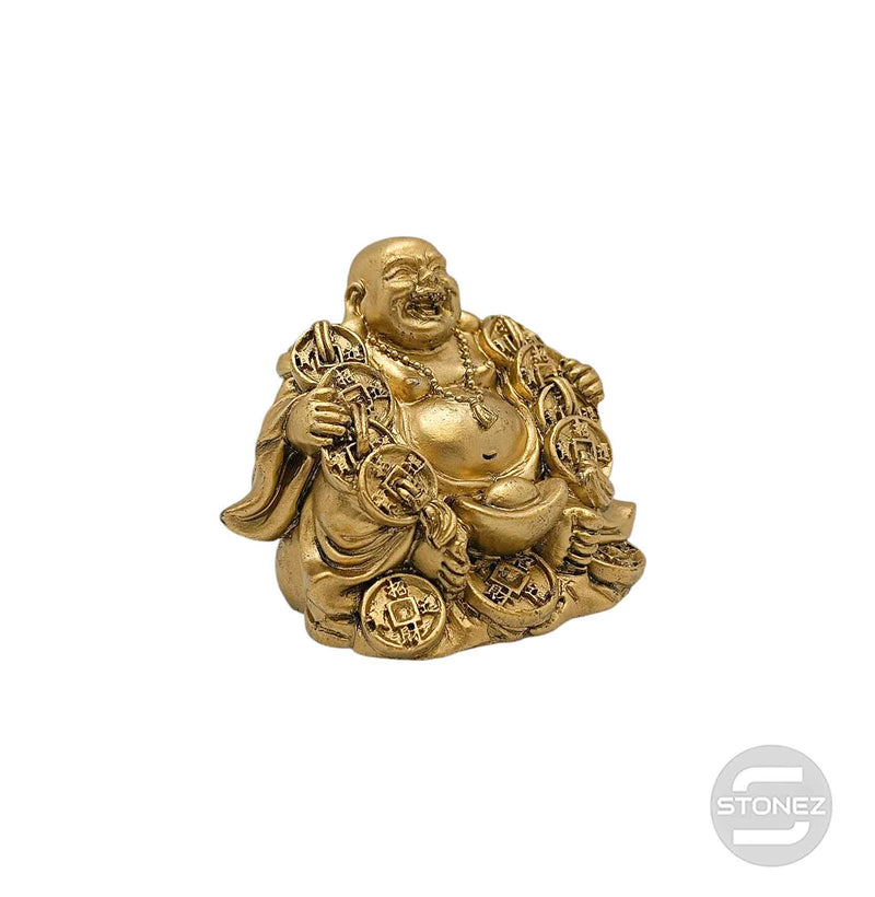 Cargue la imagen en el visor de la galería, 600102420 Figura En Resina Buda Feliz 5x6 Cms Aprox
