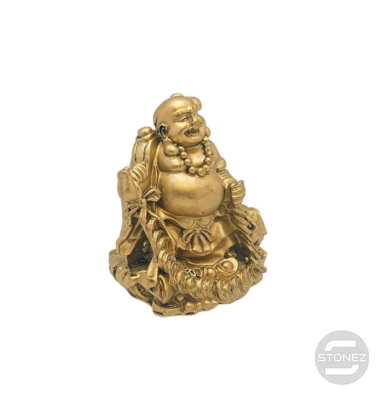 Cargue la imagen en el visor de la galería, 600102424 Figura En Resina Buda Feliz 9x8 Cms Apox
