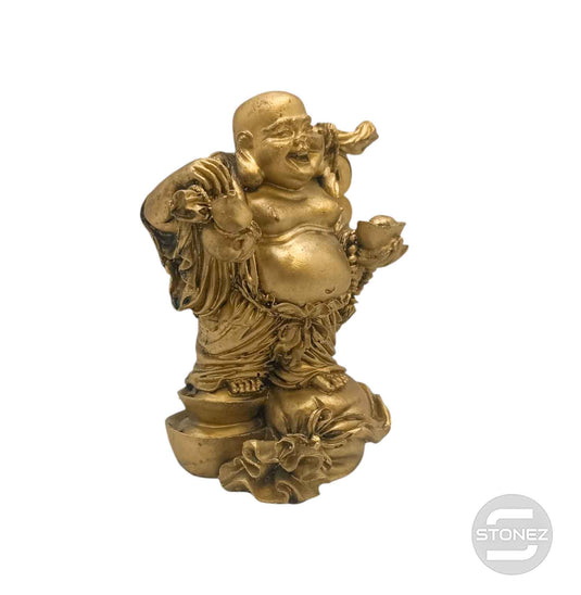 600102426 Figura En Resina Buda Feliz 14x8 Cms Apox