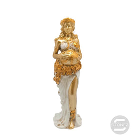 600102434 Figura En Resina Madre Tierra 22 x 6 Cms Aprox Color Blanco