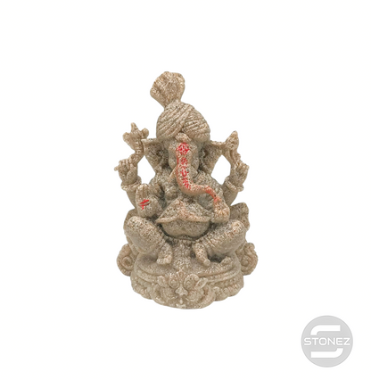 600102442 Figura En Resina Ganesha 12X8 Cms Aprox Color Arena - stonez