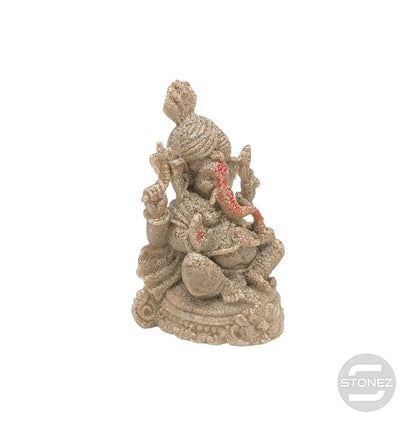 600102442 Figura En Resina Ganesha 12X8 Cms Aprox Color Arena - stonez