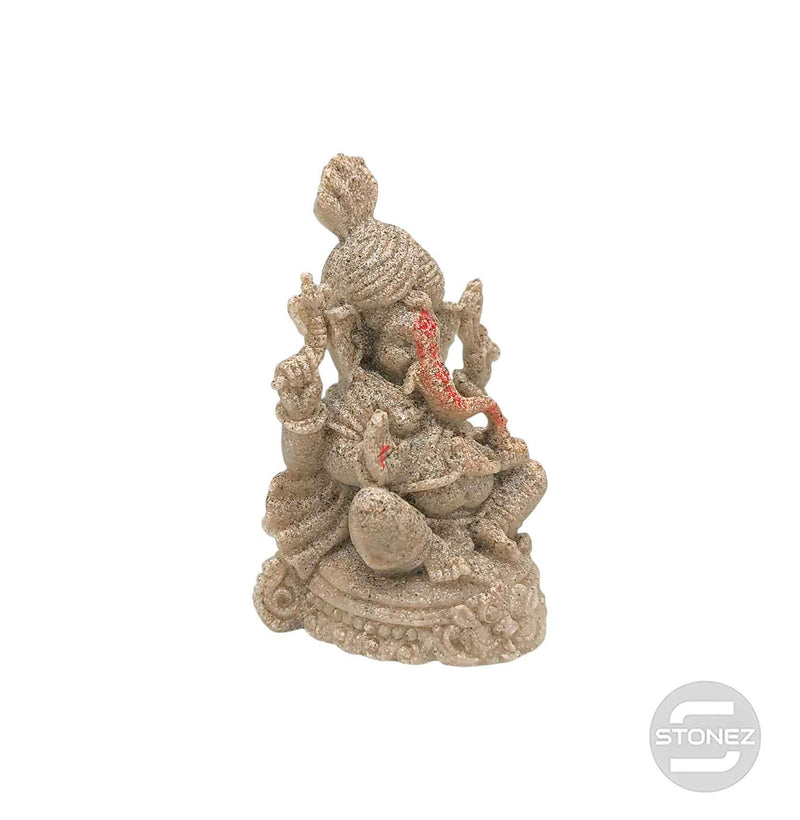 Cargue la imagen en el visor de la galería, 600102442 Figura En Resina Ganesha 12X8 Cms Aprox Color Arena
