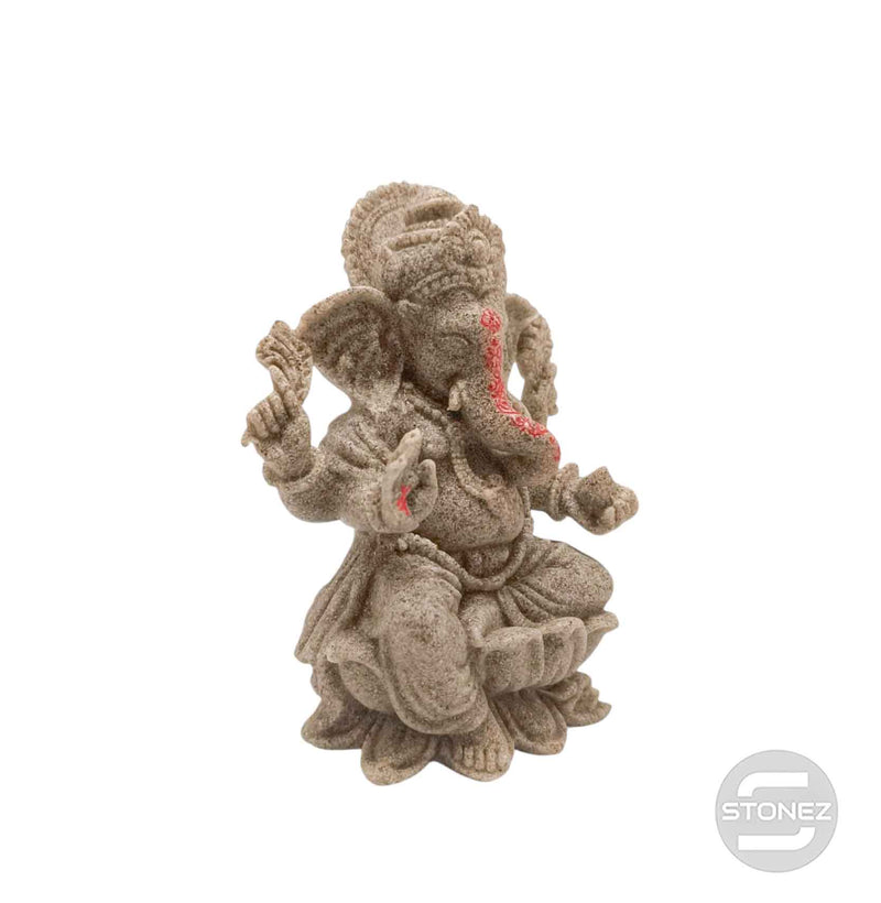 Cargue la imagen en el visor de la galería, 600102443 Figura En Resina Ganesha 14X11 Cms Aprox Color Arena
