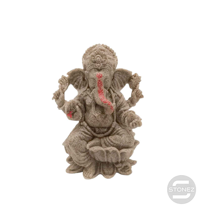 Cargue la imagen en el visor de la galería, 600102443 Figura En Resina Ganesha 14X11 Cms Aprox Color Arena
