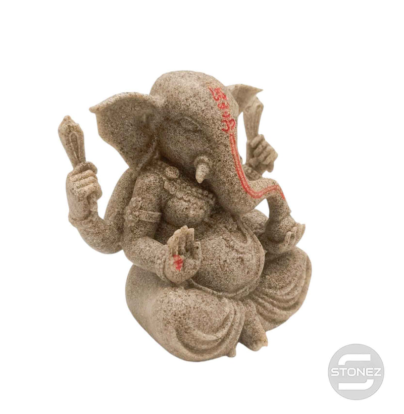 Cargue la imagen en el visor de la galería, 600102444 Figura En Resina Ganesha 11 Cms Aprox Dorado Arena
