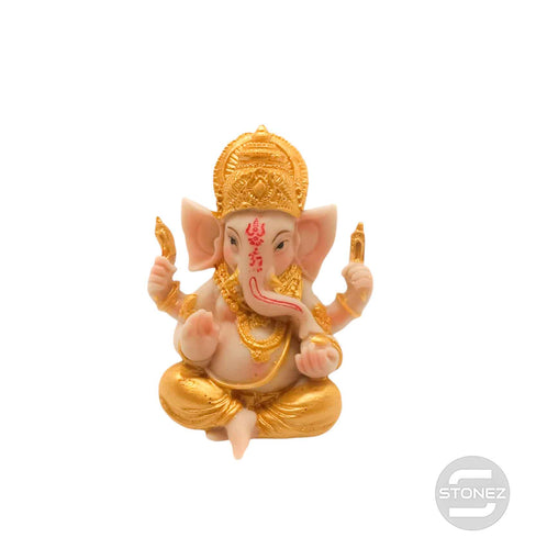 600102446 Figura En Resina Ganesha 9 Cms Aprox Dorado