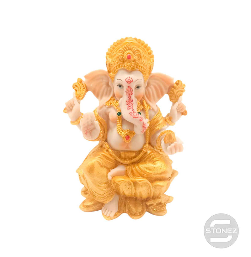 Cargue la imagen en el visor de la galería, 600102449 Figura En Resina Diosa Ganesha 14 Cms Aprox
