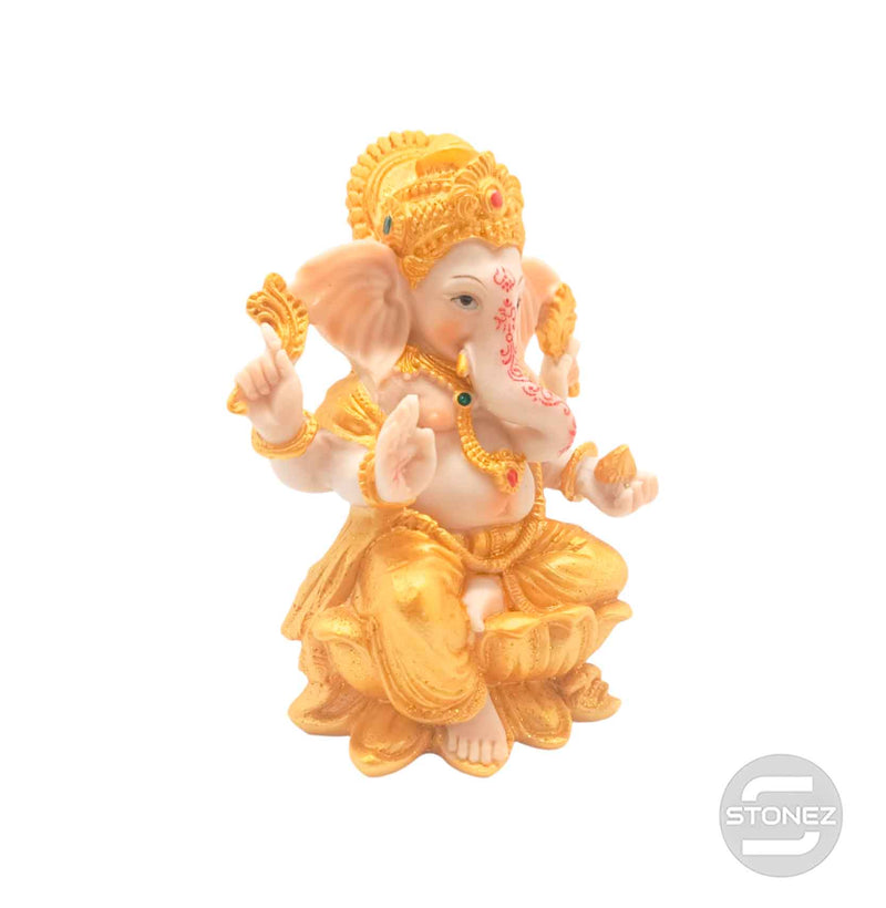 Cargue la imagen en el visor de la galería, 600102449 Figura En Resina Diosa Ganesha 14 Cms Aprox
