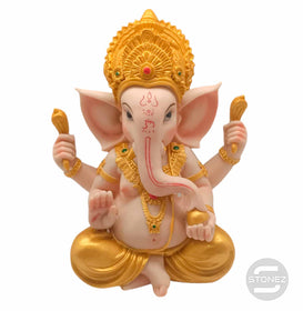 600102451 Figura Ganesha En Resina 25 Cms Aprox Color Dorado ( SOLO RECOGIDA EN TIENDA O ENVIOS BAJO SU RESPOSABILIDAD POR POSIBLES ROTURAS EN EL ENVIO )