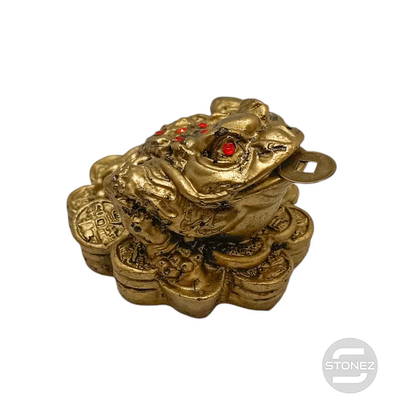 Load image into Gallery viewer, 600102455 Rana 3 Patas De Feng Shui En Resina 7,5 Cms Aprox
