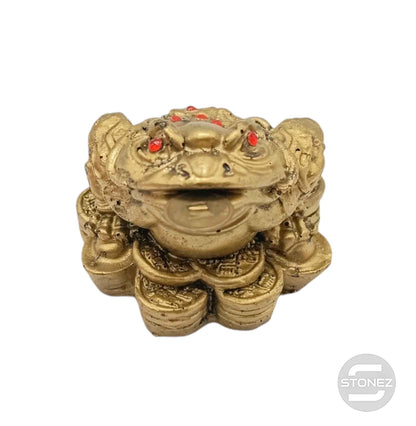 600102455 Rana 3 Patas De Feng Shui En Resina 7,5 Cms Aprox - stonez
