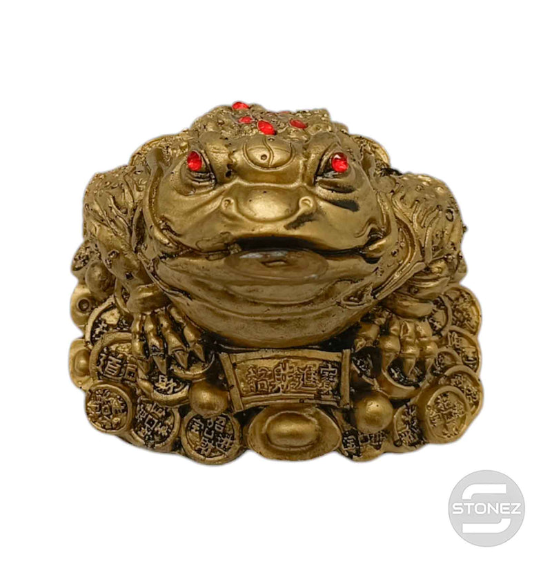 Cargue la imagen en el visor de la galería, 600102456 Rana 3 Patas De Feng Shui En Resina 10 Cms Aprox
