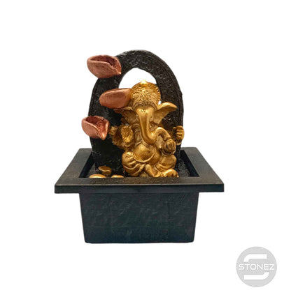 600102469-02 Fuente de agua En Resina Ganesha 15x19 Cms Aprox