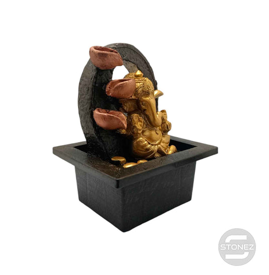 600102469-02 Fuente de agua En Resina Ganesha 15x19  Cms Aprox