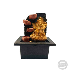 600102469-04 Fuente de agua En Resina Ganesha 15x19  Cms Aprox