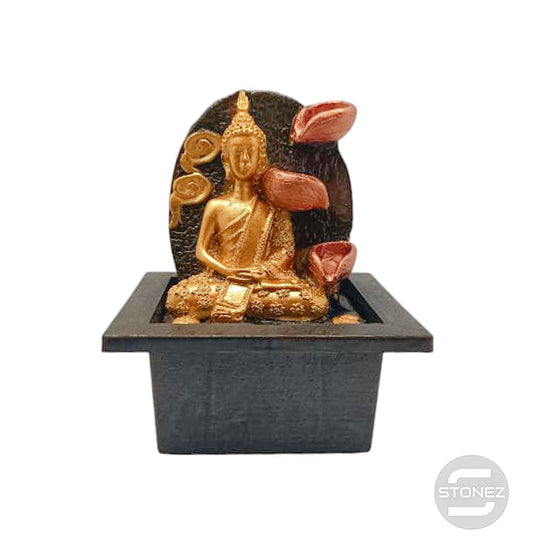 600102469-06 Fuente de agua En Resina Buda 15x19  Cms Aprox