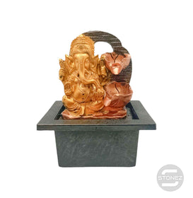 600102469-08 Fuente de agua En Resina Ganesha 15x19  Cms Aprox