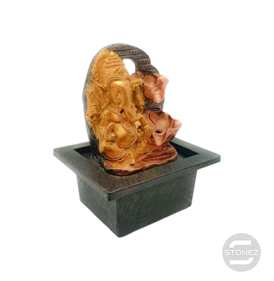 600102469-08 Fuente de agua En Resina Ganesha 15x19  Cms Aprox