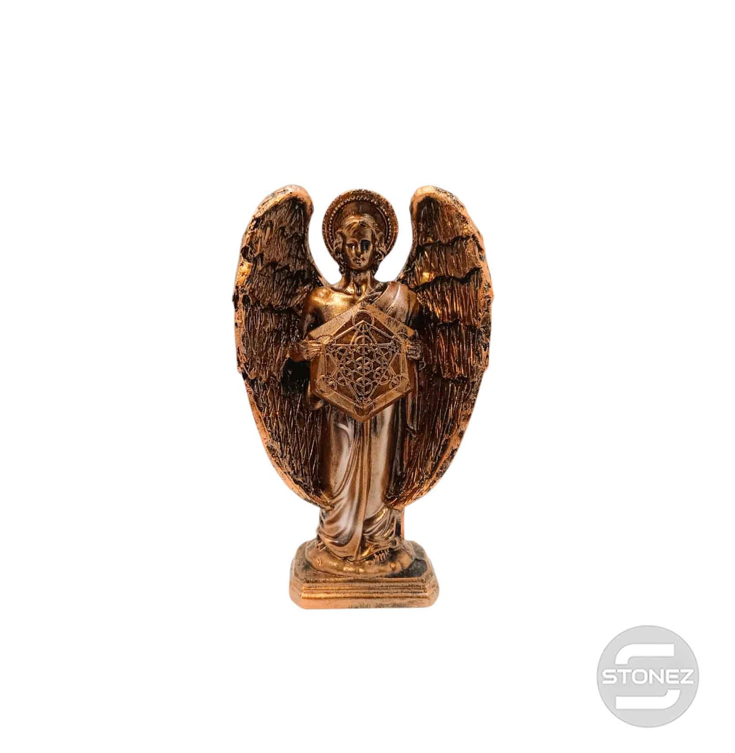600102753-01 Figura En Resina Diosa Metratón 15 Cms Aprox Color Bronce