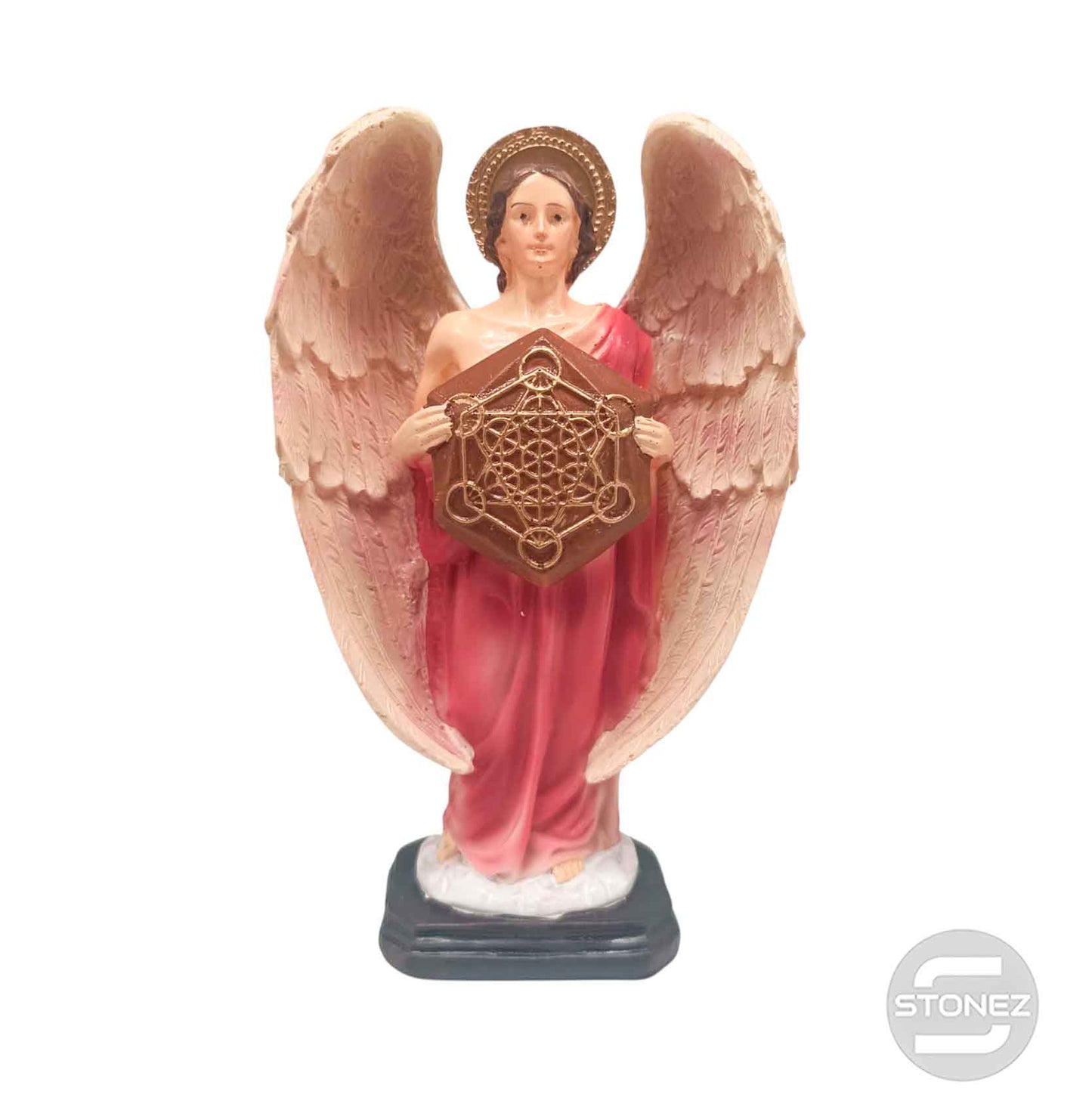 600102754 Figura En Resina Diosa Metratón 20 Cms Aprox Color Rosa