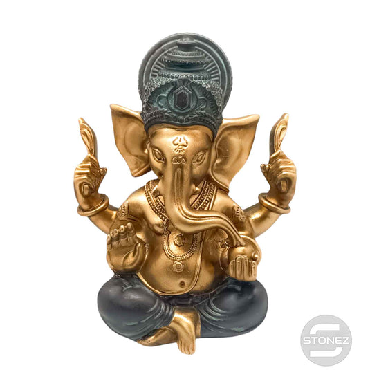 600102763 Figura Ganesha En Resina 25 Cms Aprox Color Dorado