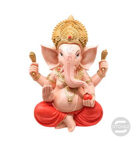 600102764 Figura Ganesha En Resina 25 Cms Aprox Color Rosa/Naranja  ( SOLO RECOGIDA EN TIENDA O ENVIOS BAJO SU RESPOSABILIDAD POR POSIBLES ROTURAS EN EL ENVIO )