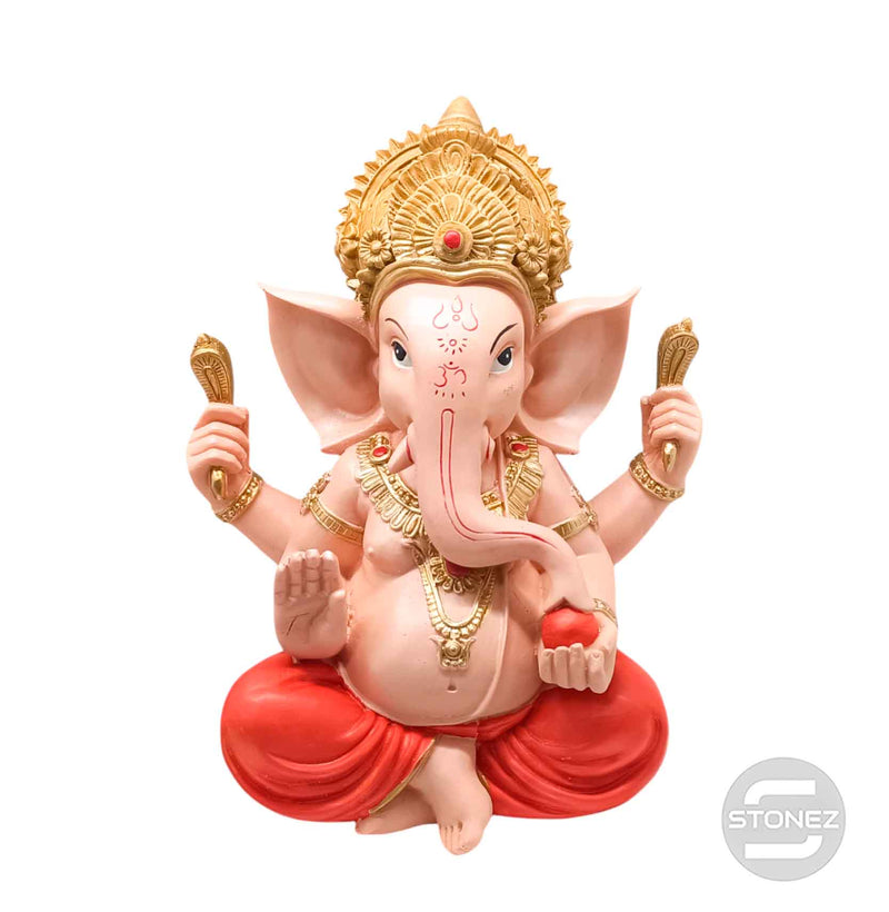 Cargue la imagen en el visor de la galería, 600102764 Figura Ganesha En Resina 25 Cms Aprox Color Rosa/Naranja  ( SOLO RECOGIDA EN TIENDA O ENVIOS BAJO SU RESPOSABILIDAD POR POSIBLES ROTURAS EN EL ENVIO )
