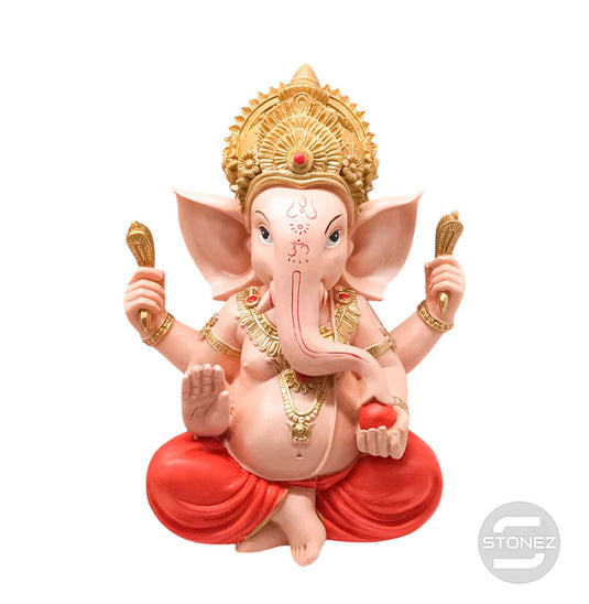 600102764 Figura Ganesha En Resina 25 Cms Aprox Color Rosa/Naranja  ( SOLO RECOGIDA EN TIENDA O ENVIOS BAJO SU RESPOSABILIDAD POR POSIBLES ROTURAS EN EL ENVIO )