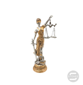 600102765-02 Figura En Resina Diosa De La Justicia 18.5 Cms Aprox Dorado/Plata