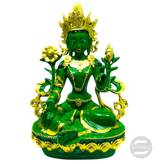 600102769 Figura En Resina Tara Verde 28 Cms Aprox