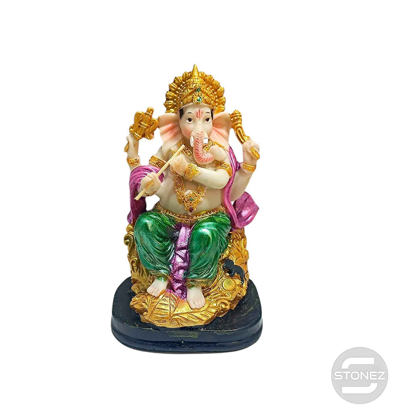 Cargue la imagen en el visor de la galería, 600102787 Figura Ganesha En Resina 13 Cms Aprox
