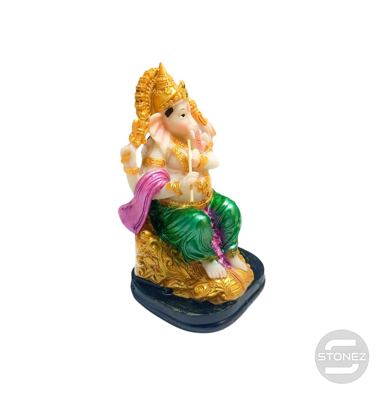 Cargue la imagen en el visor de la galería, 600102787 Figura Ganesha En Resina 13 Cms Aprox
