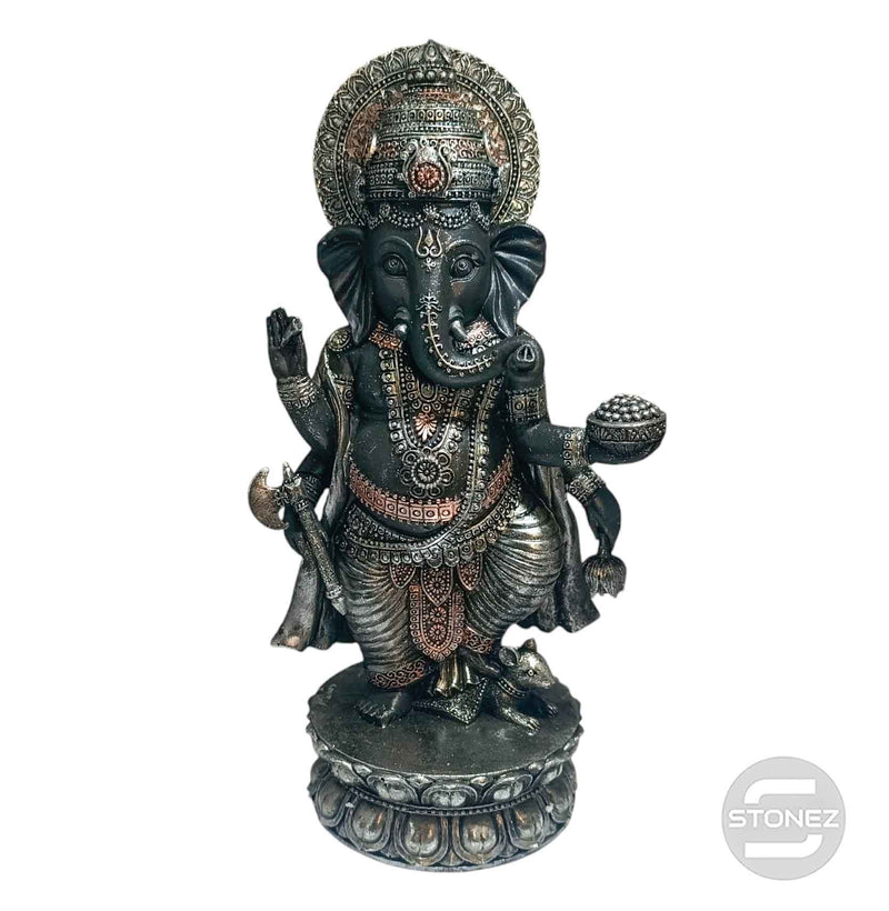 Carregue a imagem no visualizador da galeria, 600102792 Figura Ganesha En Resina 32 Cms Aprox
