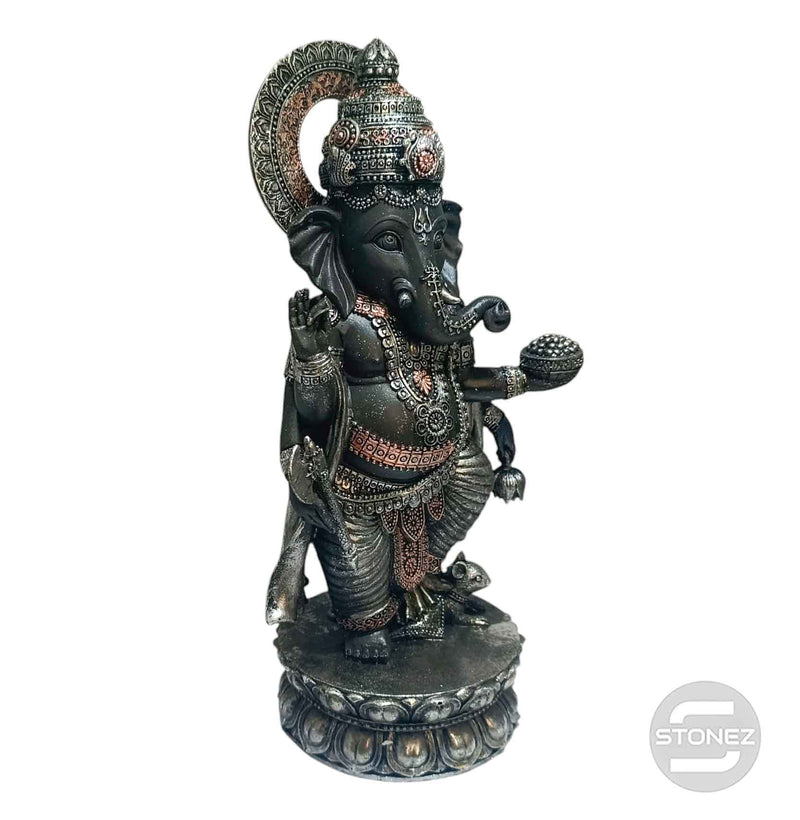 Carregue a imagem no visualizador da galeria, 600102792 Figura Ganesha En Resina 32 Cms Aprox
