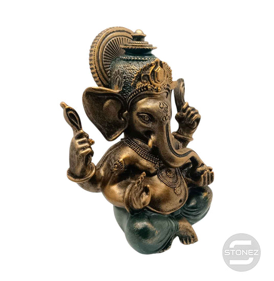 600102802 Figura Ganesha En Resina 25 Cms Aprox Color Bronce