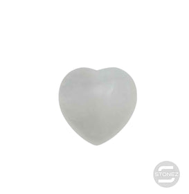 600102815 Corazón Mineral Cuarzo Blanco 3 Cms Aprox