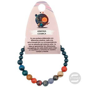 600102823 Pulsera Armonia Cosmica Onix 6 mm PLANETAS 8 mm.