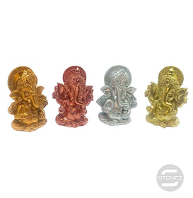 600102827 Juego 4 Figura Ganesha En Resina 5,5 Cms Aprox