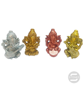 600102829 Juego 4 Figura Ganesha En Resina 5,5 Cms Aprox