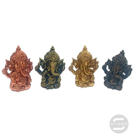 600102830 Juego 4 Figura Ganesha En Resina 5,5 Cms Aprox