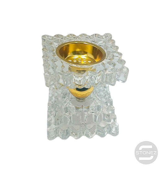 600102835 Quemador De Cristal Para Incienso 8x8 Cms Aprox