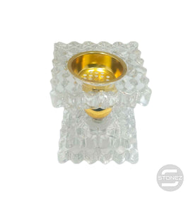 600102835 Quemador De Cristal Para Incienso 8x8 Cms Aprox