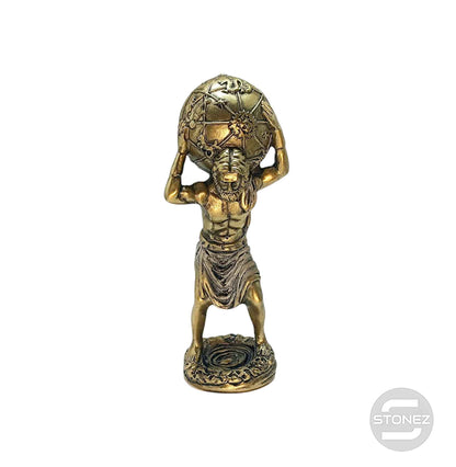 600102861 Figura Atlas En Resina 21 Cms Aprox ORO/BLANCO