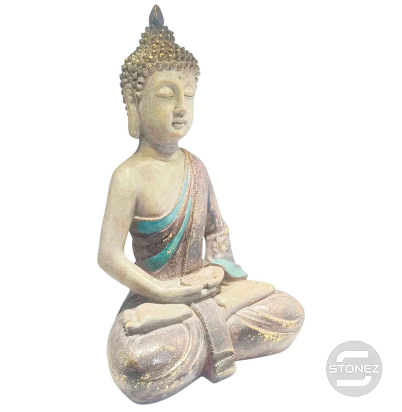 Cargue la imagen en el visor de la galería, 600102900 Figura En Resina Buda 38 Cms Apox
