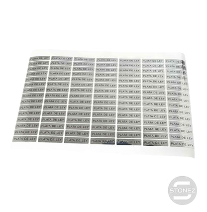 600103307 105 Pegatinas Plata De Ley 105 Uds 30x8 mm