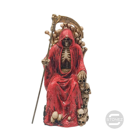 600103309 Figura En Resina Santa Muerte 17 Cms Aprox Rojo