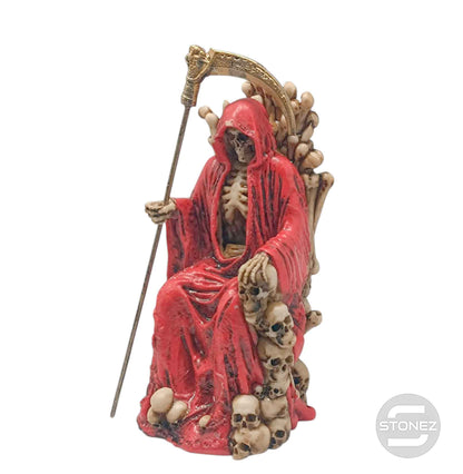 600103309 Figura En Resina Santa Muerte 17 Cms Aprox Rojo
