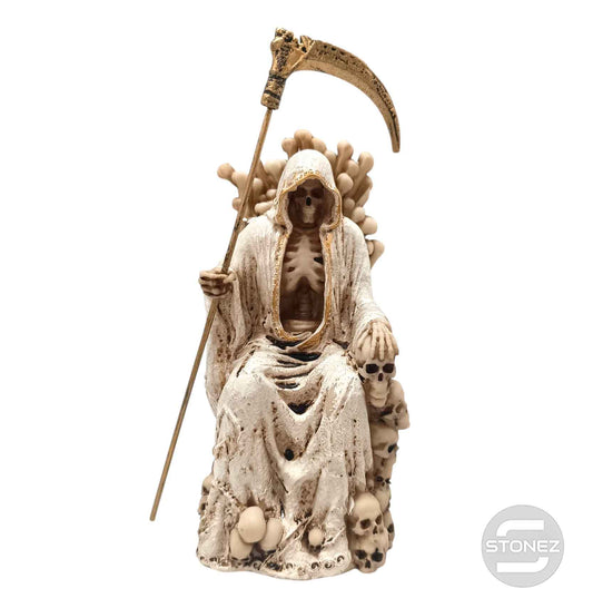600103309 Figura En Resina Santa Muerte 17 Cms Aprox Blanco